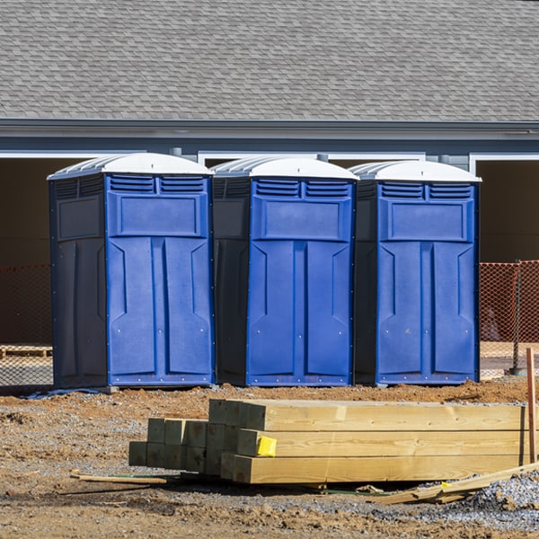 is there a specific order in which to place multiple portable toilets in Davilla TX